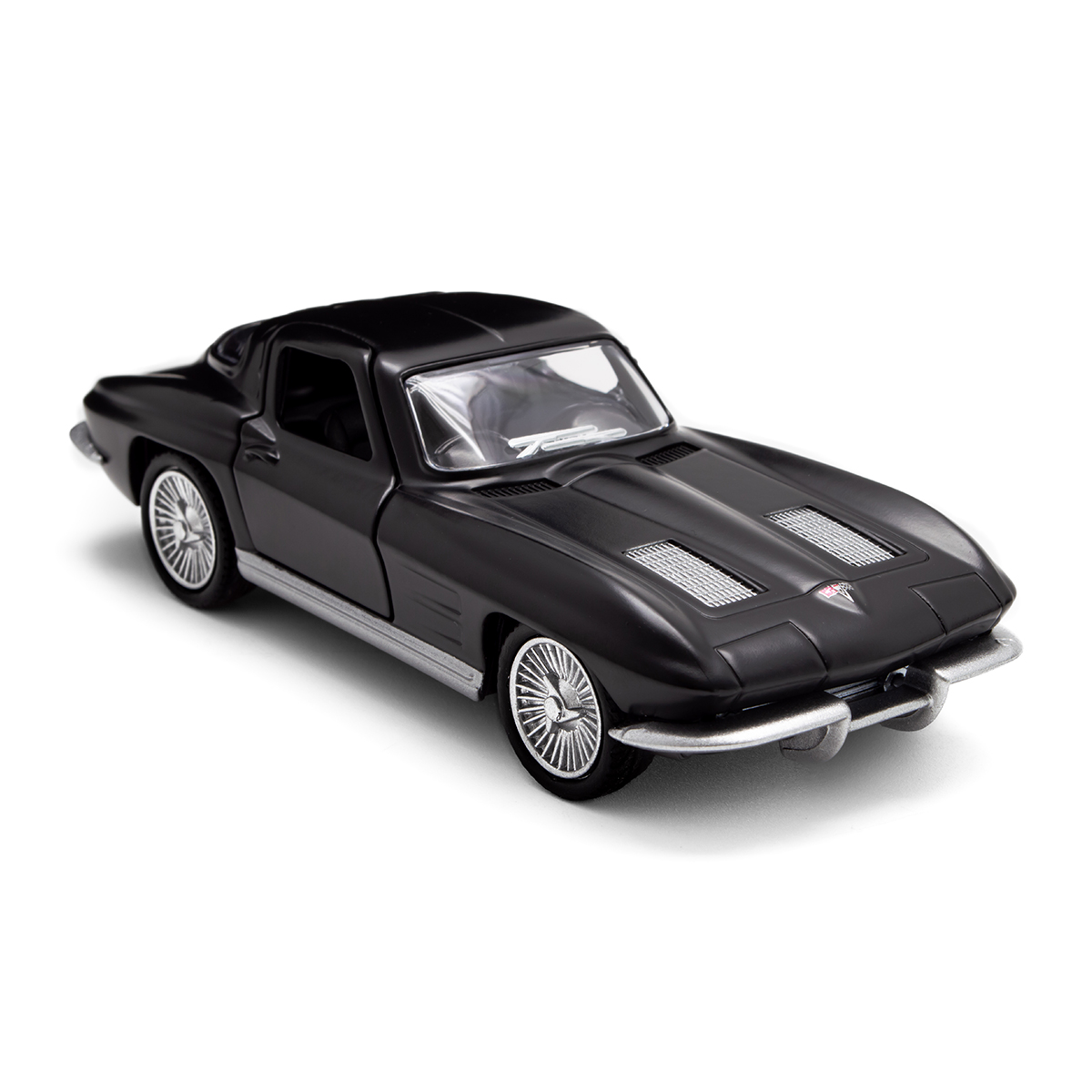 Автомодель Chevrolet Corvette Split Window 1963 металева 1:35 Матова чорна — превʼю 28