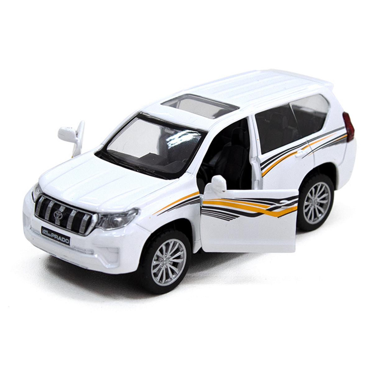 Автомодель Toyota Land Cruiser Techno Drive металева Біла — превʼю 23