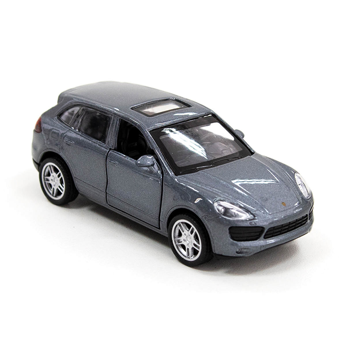 Автомодель TechnoDrive Porsche Cayenne S срібляста металева 1:32 — превʼю 10