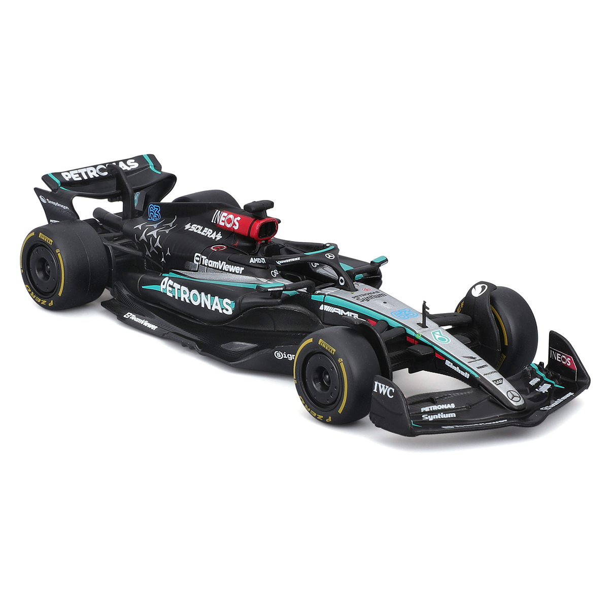 Колекційна модель Bburago Mercedes-AMG F1 W15 Performance 2024 1:43 — превʼю 20