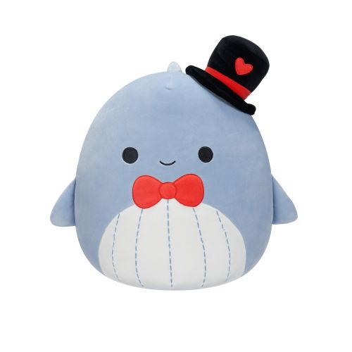 М'яка іграшка Squishmallows Синій кит Самір 13 см Різнобарвна — превʼю 1
