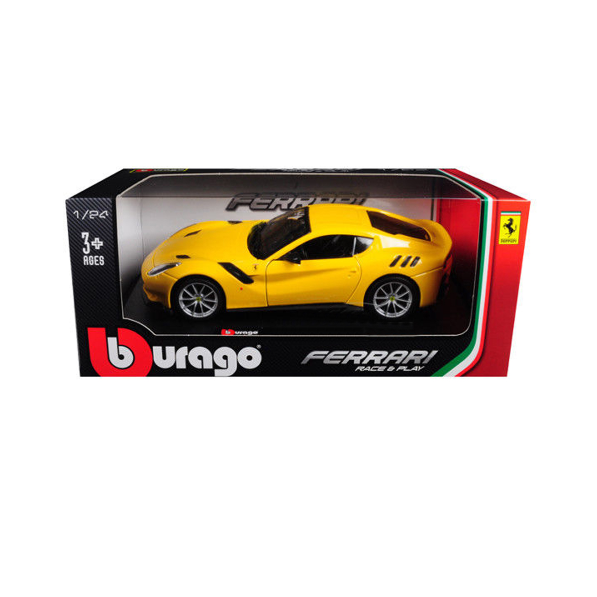 Автомодель Ferrari F12Tdf Bburago 1:24 металева - Жовта — превʼю 16