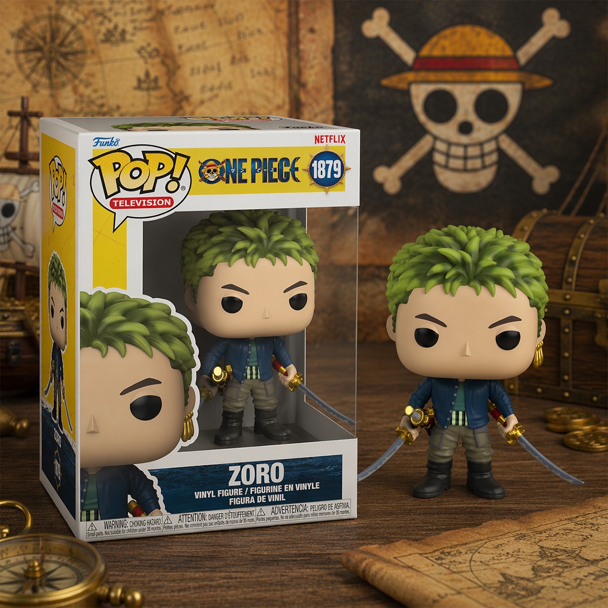 Колекційна ігрова фігурка Funko POP One Piece Ван Піс - Roronoa Zoro Зоро — превʼю 6