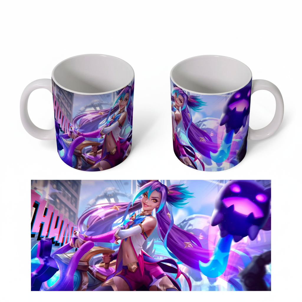 Керамічна чашка Ліга Легенд League of Legends 330 мл для фанатів Біла