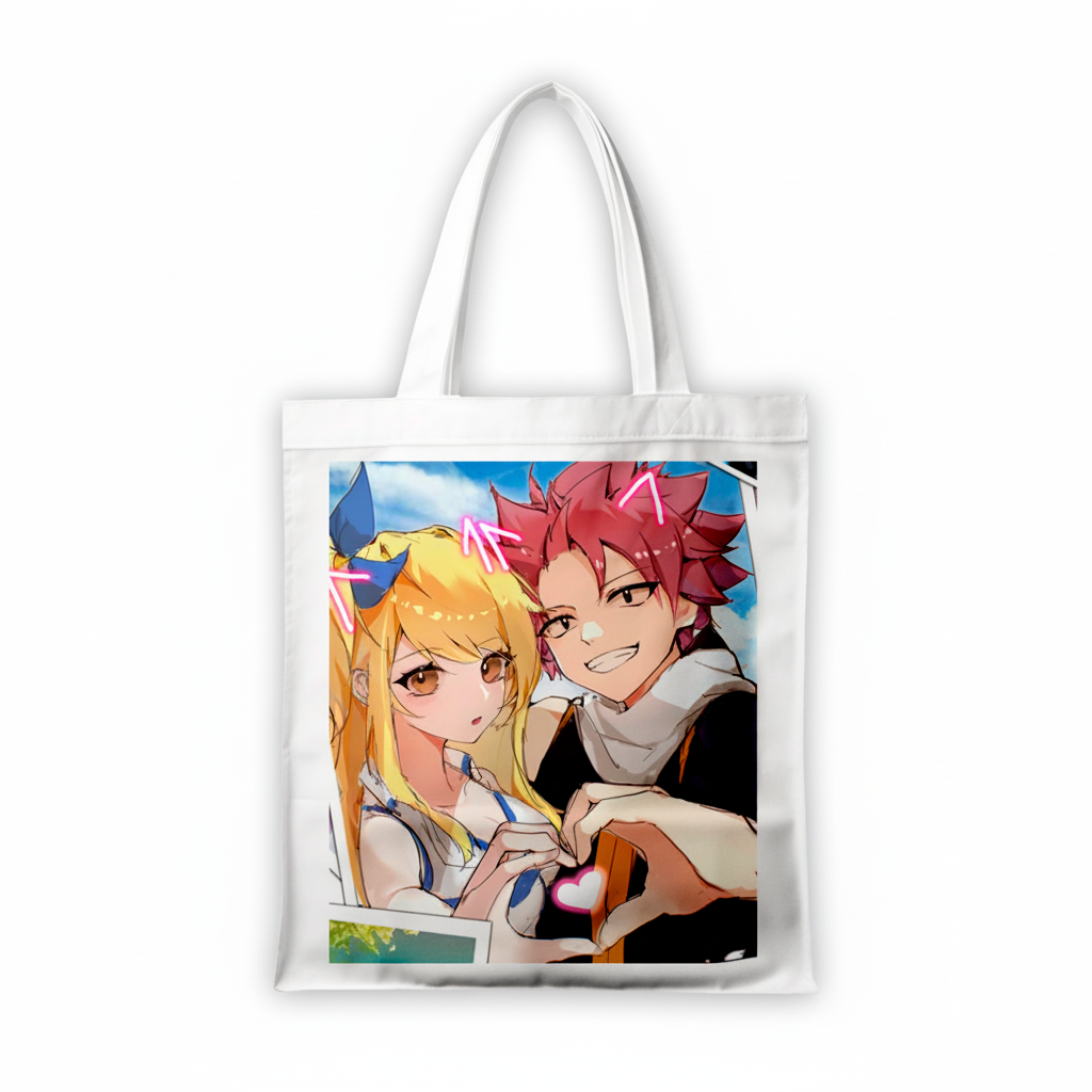 Сумка-шопер Хвіст Феї Fairy Tail 39x35 см біла з габардину 6821 — превʼю 2