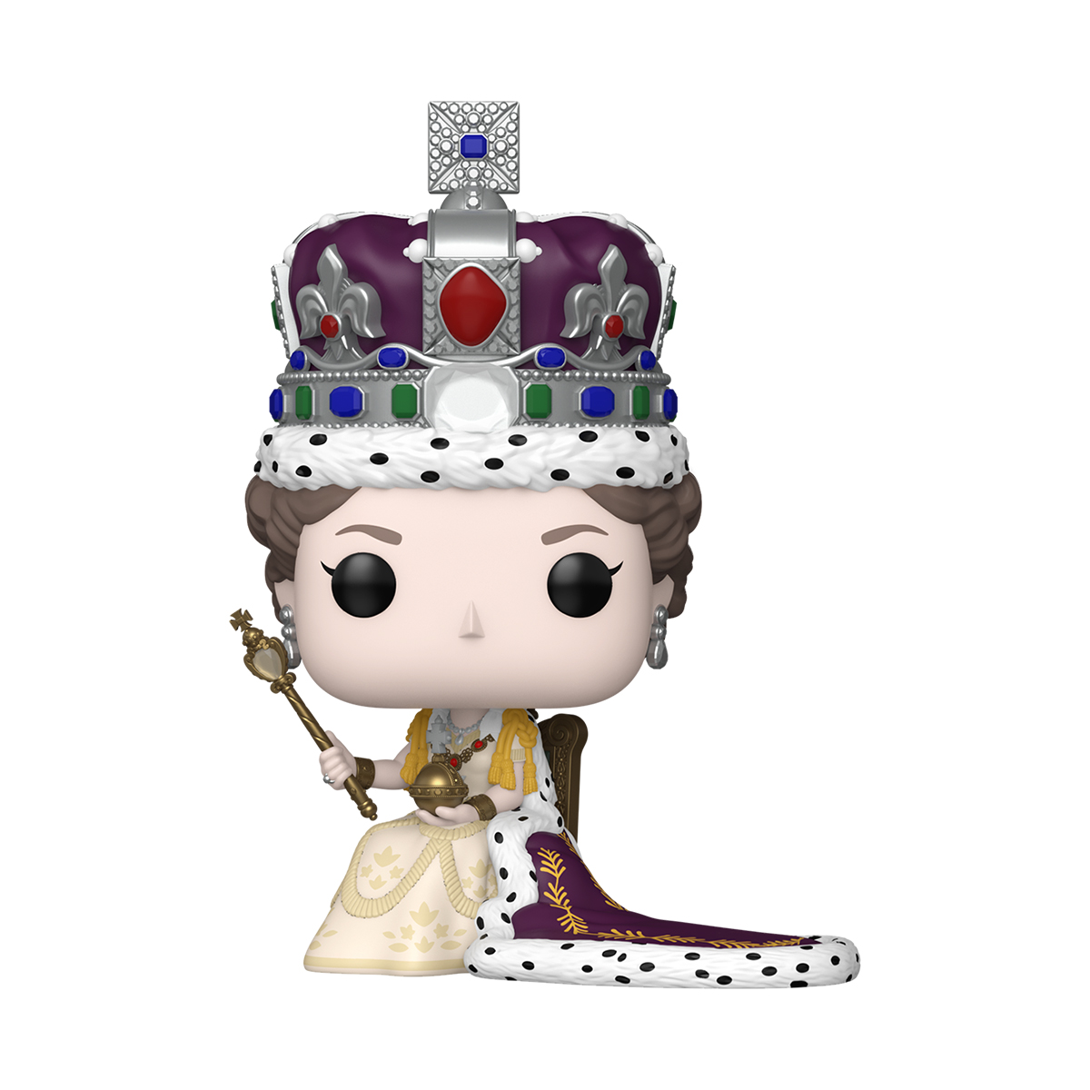 Колекційна ігрова фігурка Funko POP - Queen Elizabeth II Coronation Багатоколірний — превʼю 5