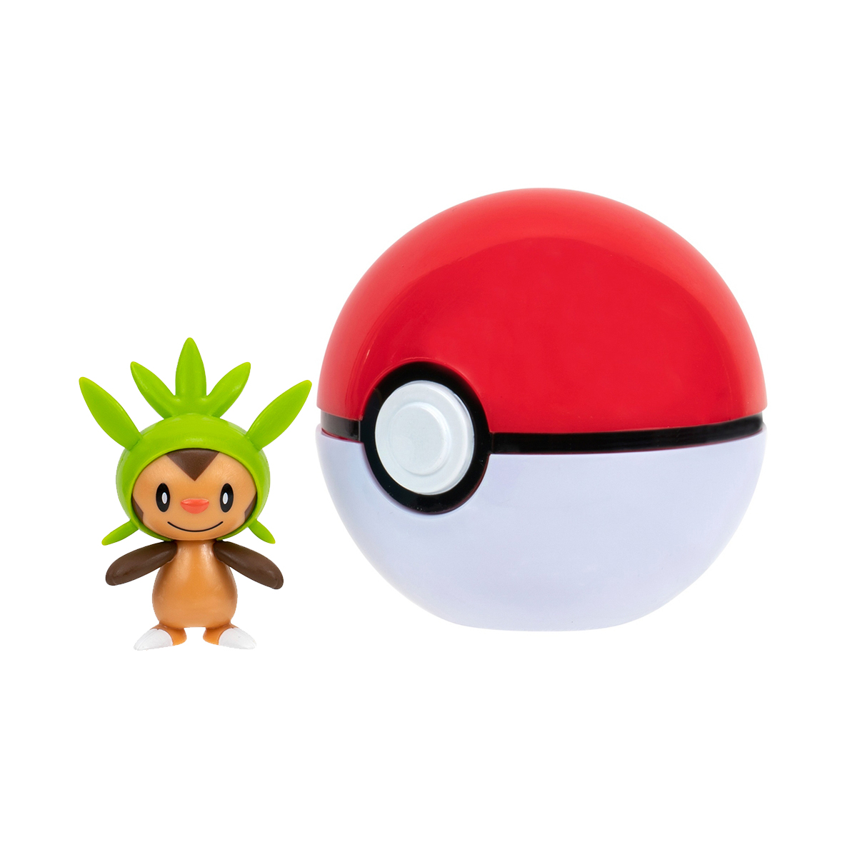 Ігровий набір Pokemon W14 Чеспін з покеболом Jazwares 5 см фігурка Зелений — превʼю 7