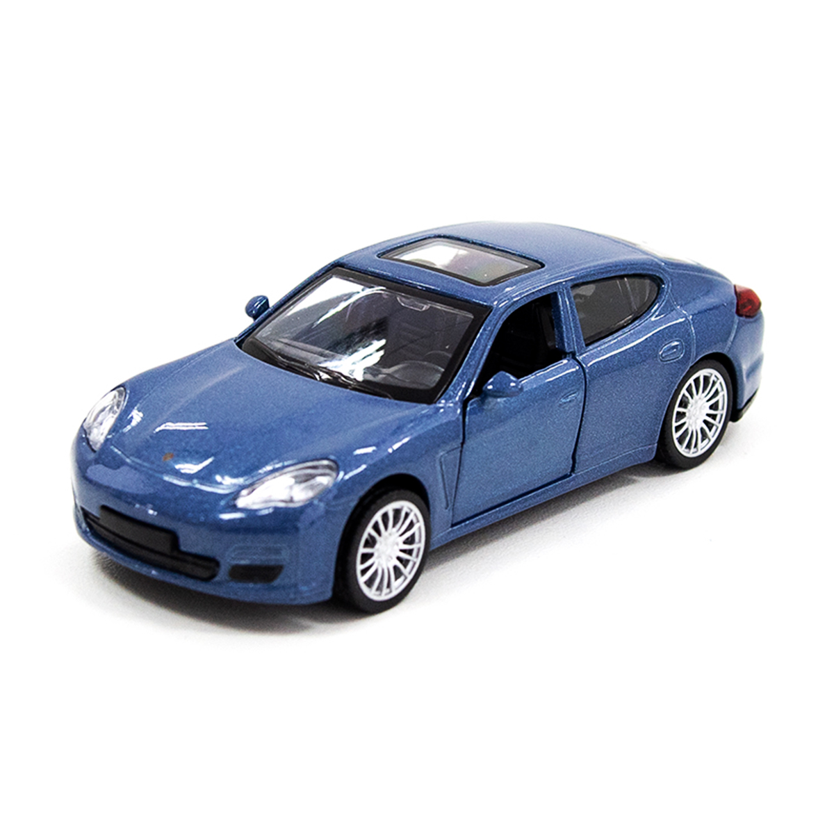 Автомодель TechnoDrive Porsche Panamera S металева з функцією pull-back Синя — превʼю 1