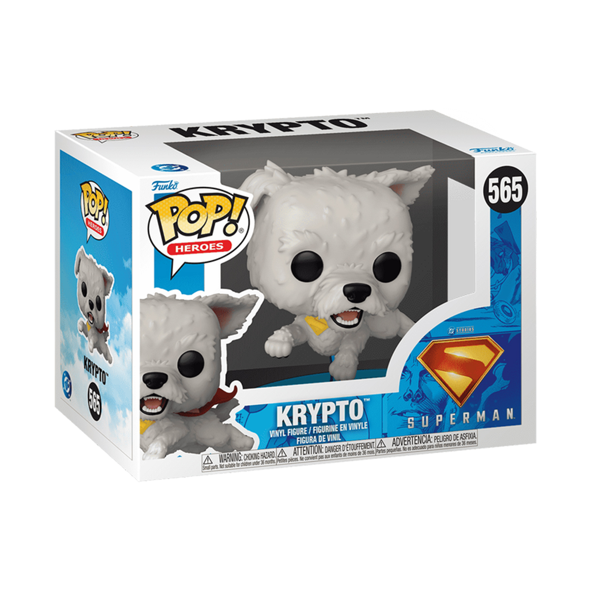 Колекційна ігрова фігурка Funko Pop DC - Krypto the Superdog Білий — превʼю 3