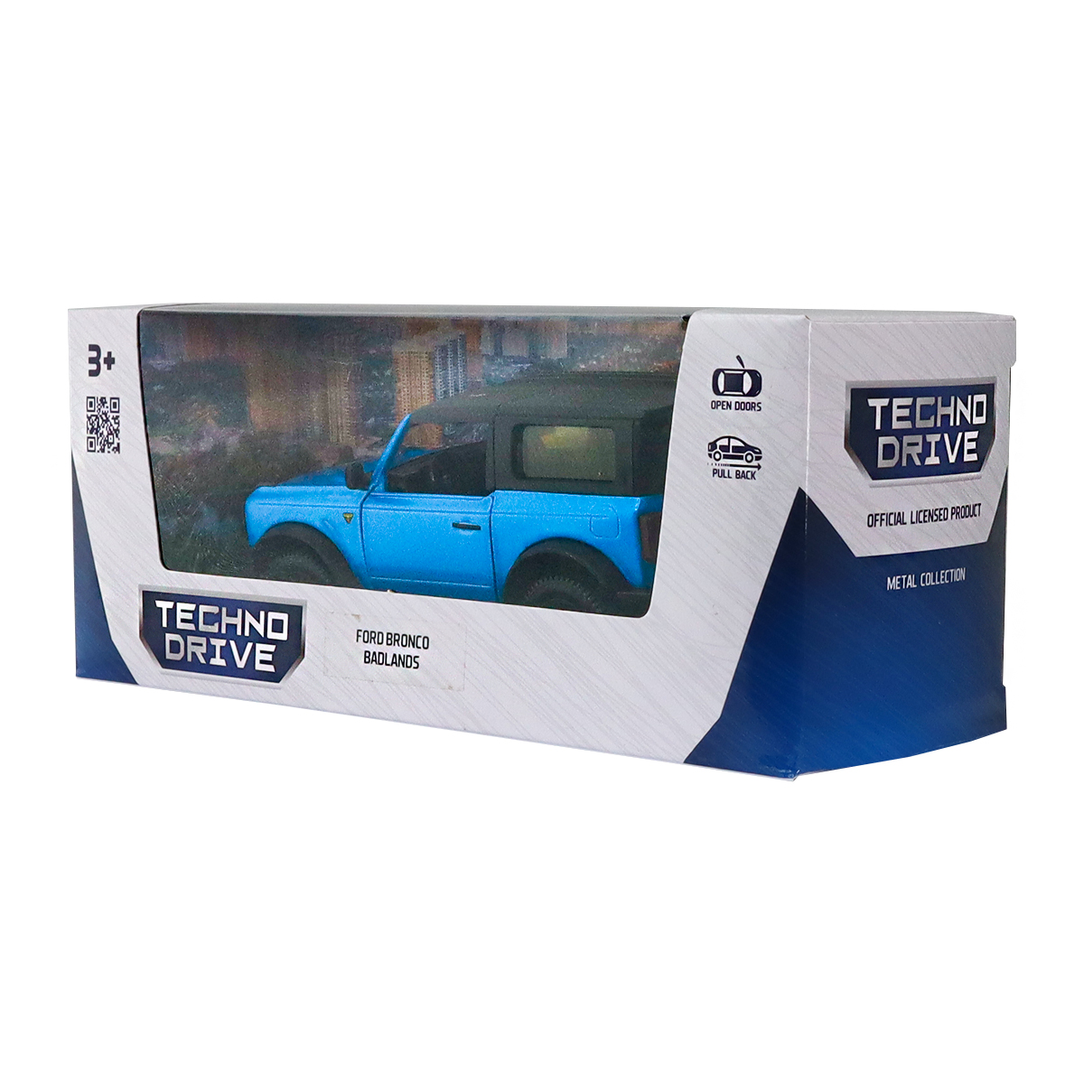 Автомодель Ford Bronco Badlands Techno Drive 1:43 Синя — превʼю 19