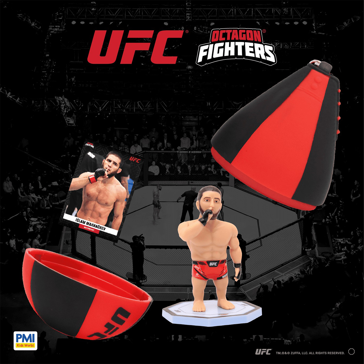 Ігровий набір з колекційною фігуркою UFC Спідбол 8 см для фанатів боїв — превʼю 12