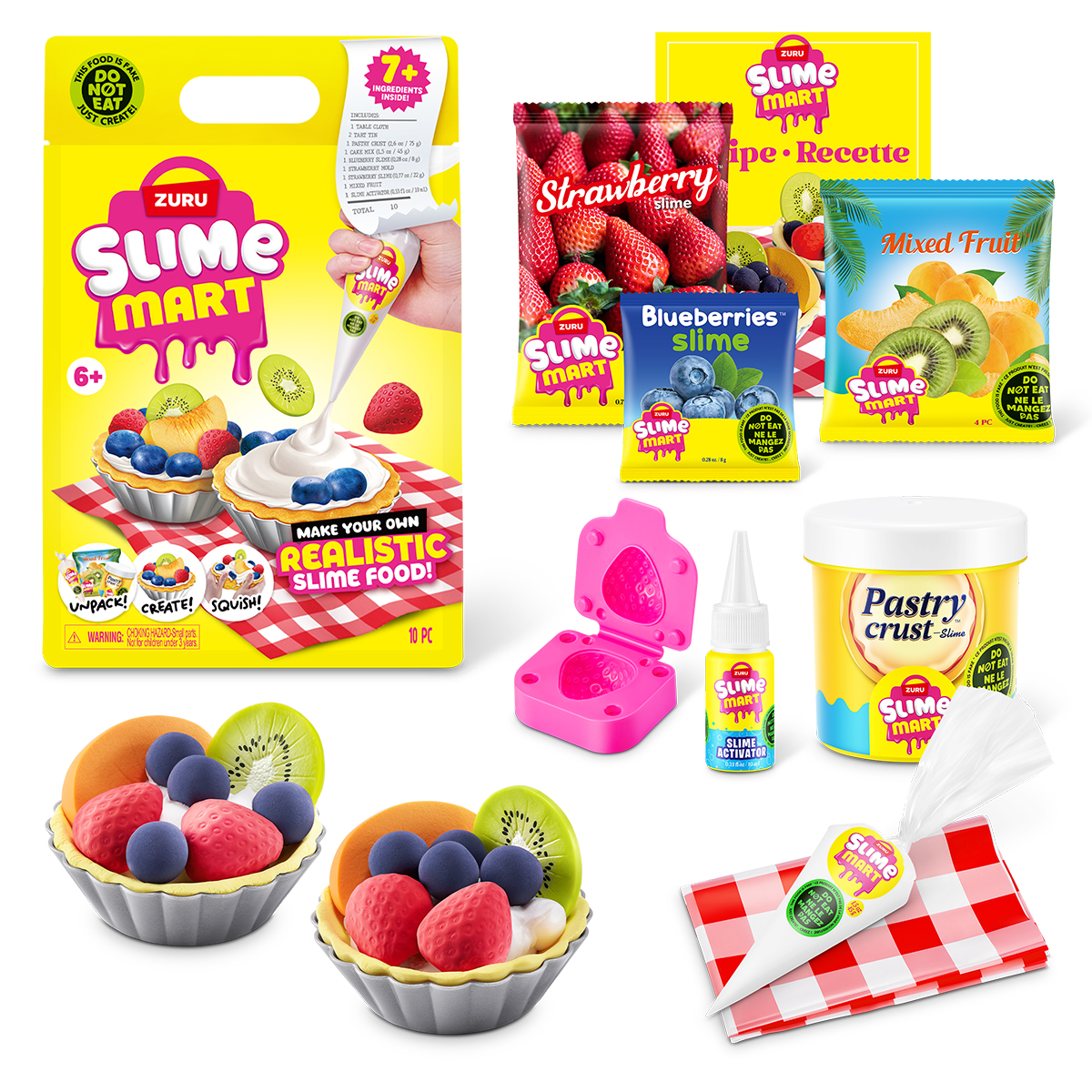 Ігровий набір зі слаймами Slime Mart Shopping Bag Фруктовий тарт — превʼю 2