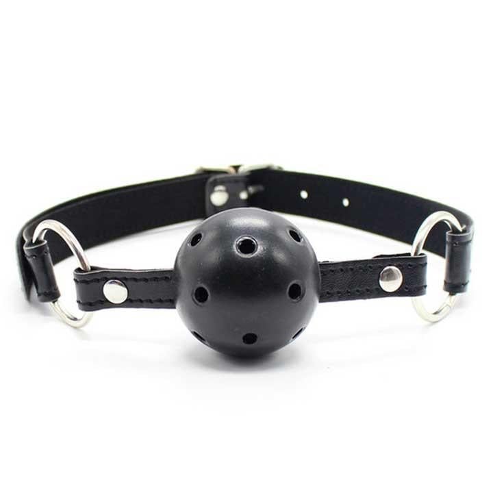 Кляп "Mouth Ball" для BDSM гри Чорний
