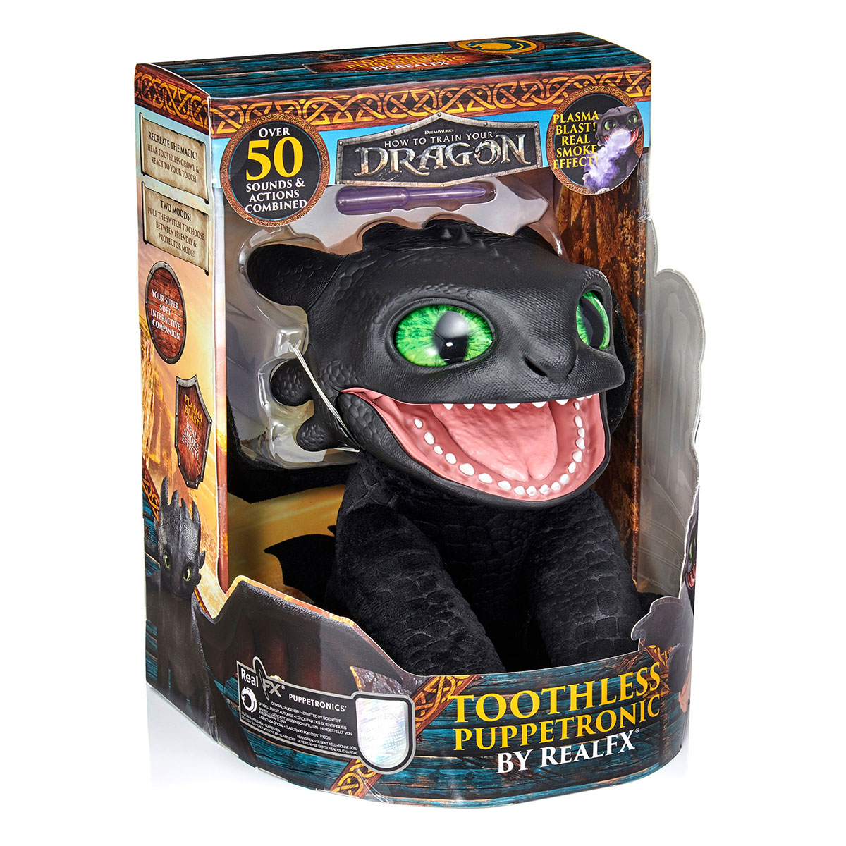 Інтерактивна іграшка Puppetronic by Real FX — Беззубик (Toothless) — 45 см — превʼю 12