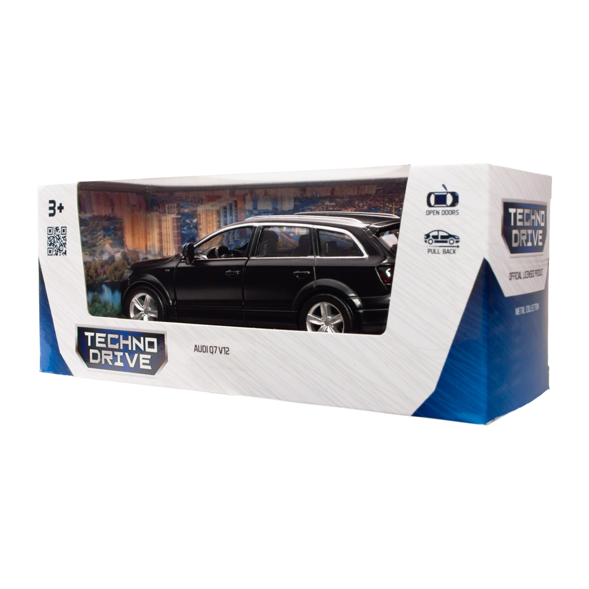 Автомодель Techno Drive Audi Q7 V12 металева 1:40 Чорна — превʼю 19