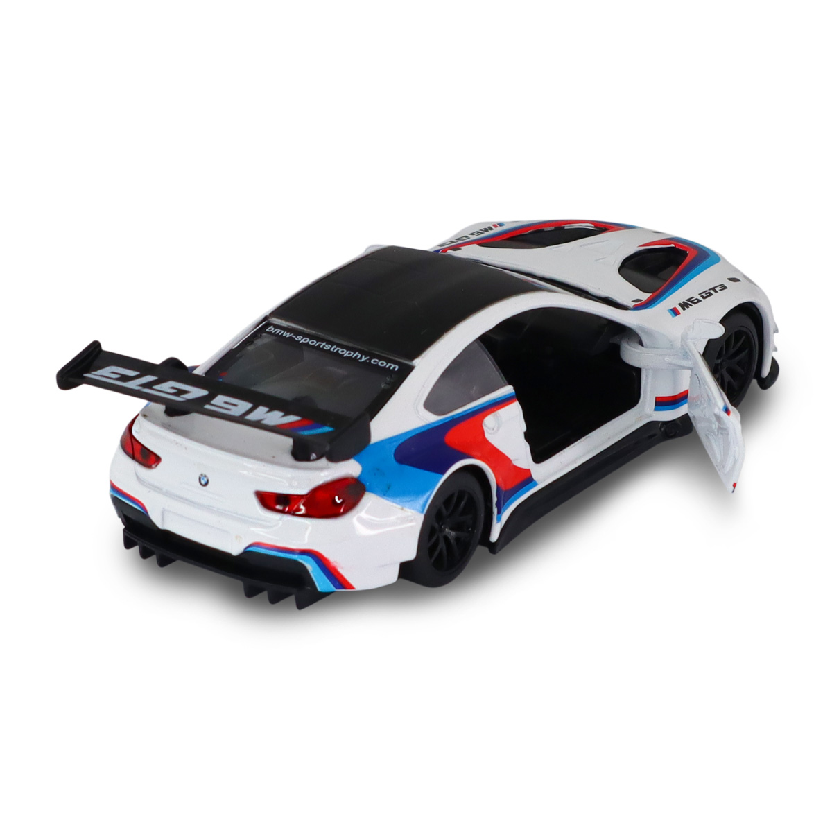 Автомодель BMW M6 GT3 Techno Drive металева 1:44 Біла — превʼю 17