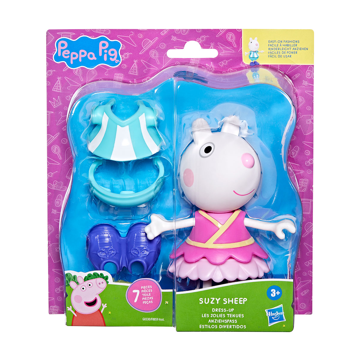 Ігровий набір дитячий Peppa Figurines Одягни Сюзі 15 см з аксесуарами — превʼю 12