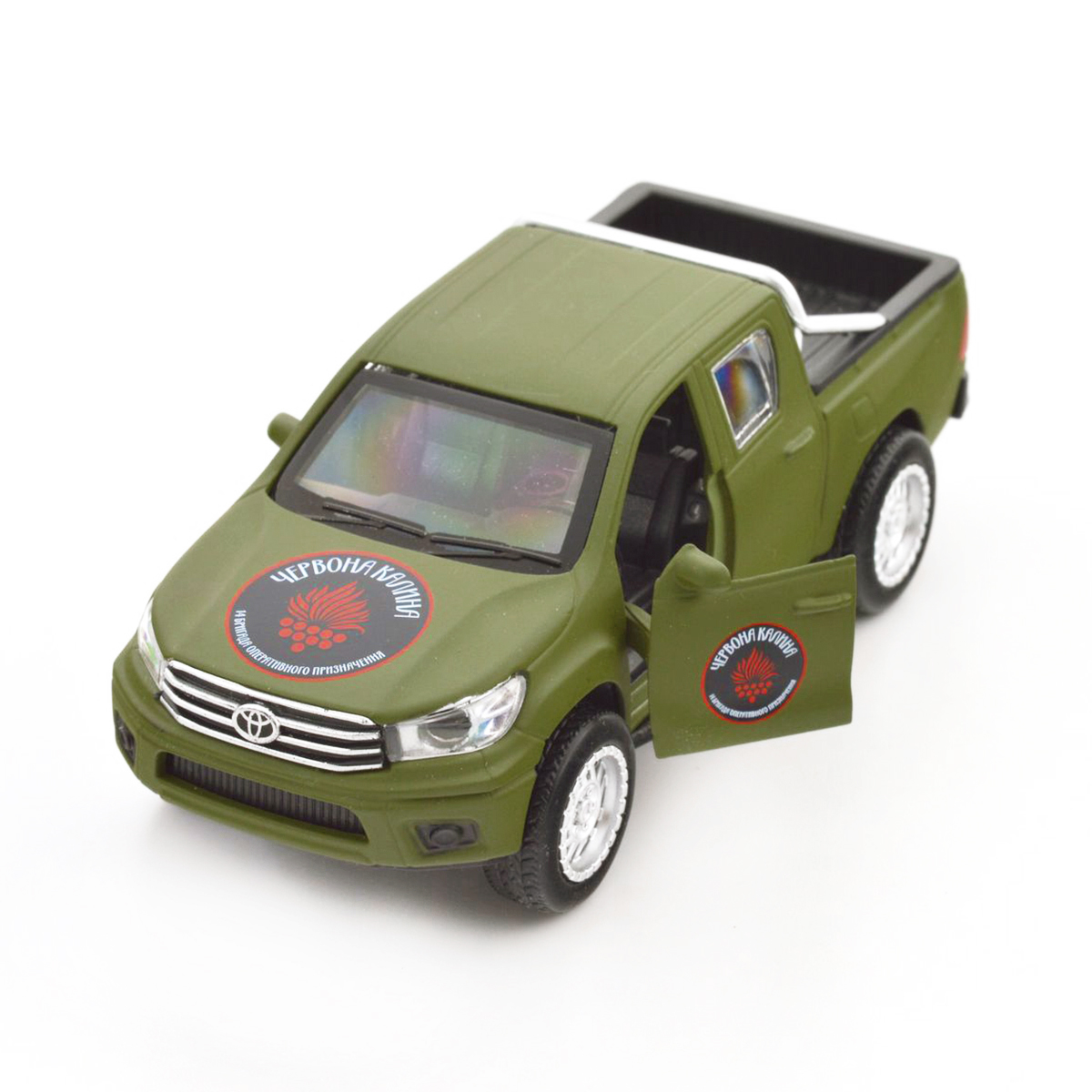 Автомодель TechnoDrive Toyota Hilux Червона калина 1:40 металева — превʼю 33