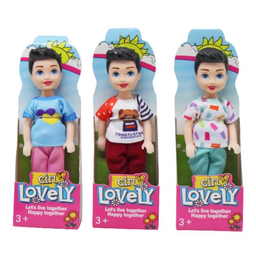 Лялька дитяча Lovely Boy 14 см з рухливими кінцівками Різнобарвна