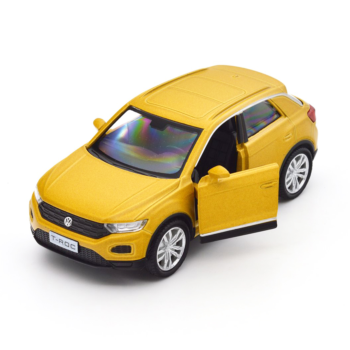 Автомодель Volkswagen T-Roc 2017 Techno Drive 1:32 металева Золотиста — превʼю 20