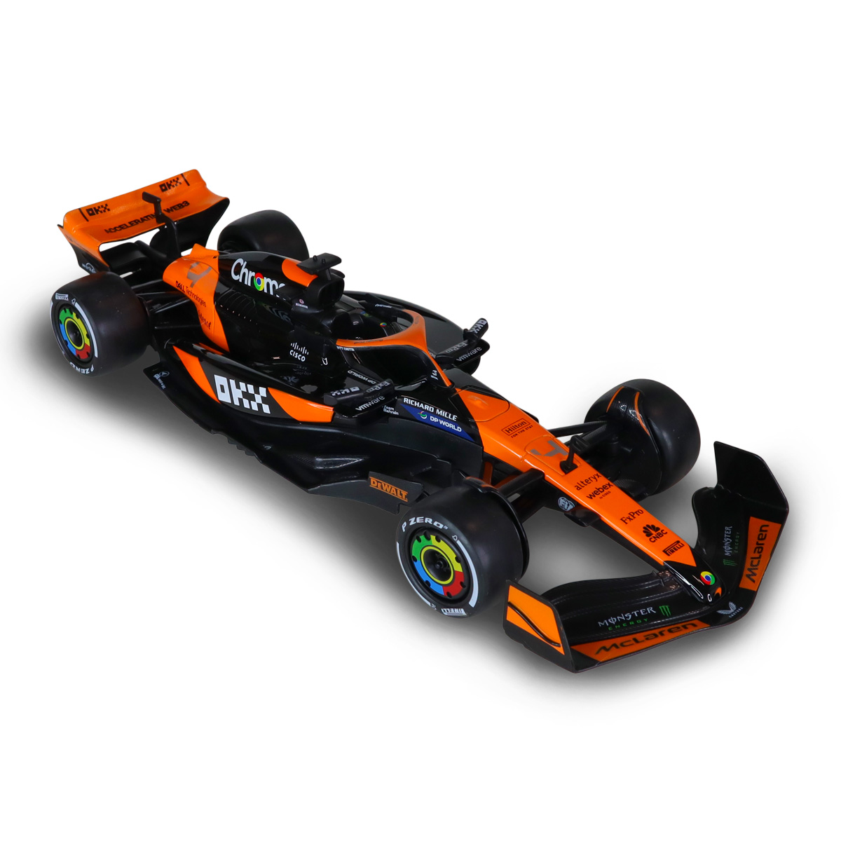 Колекційна автомодель McLaren F1 2024 Techno Drive 1:18 металева Помаранчева — превʼю 30