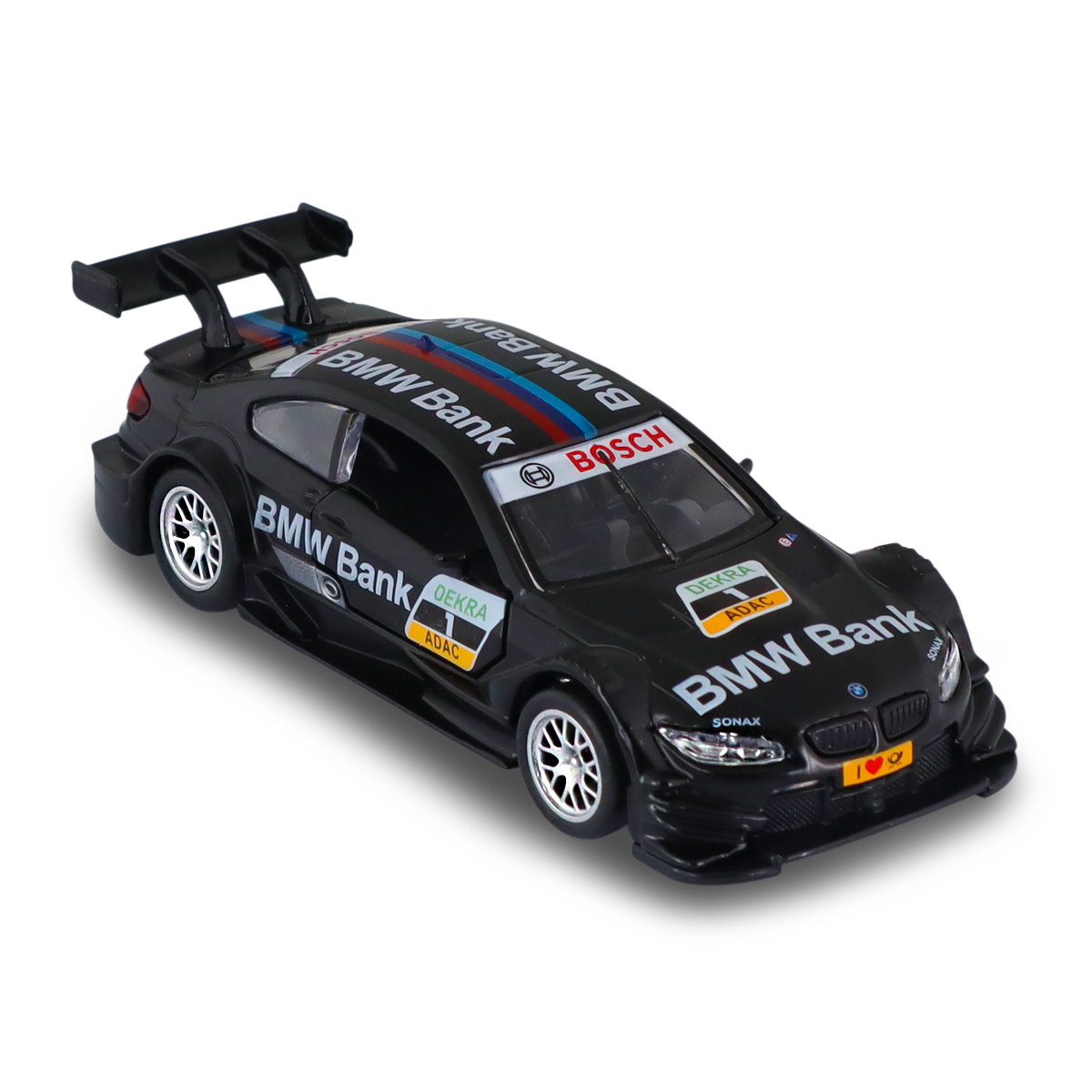 Автомодель BMW M3 DTM Techno Drive 1:42 Чорна металева — превʼю 28