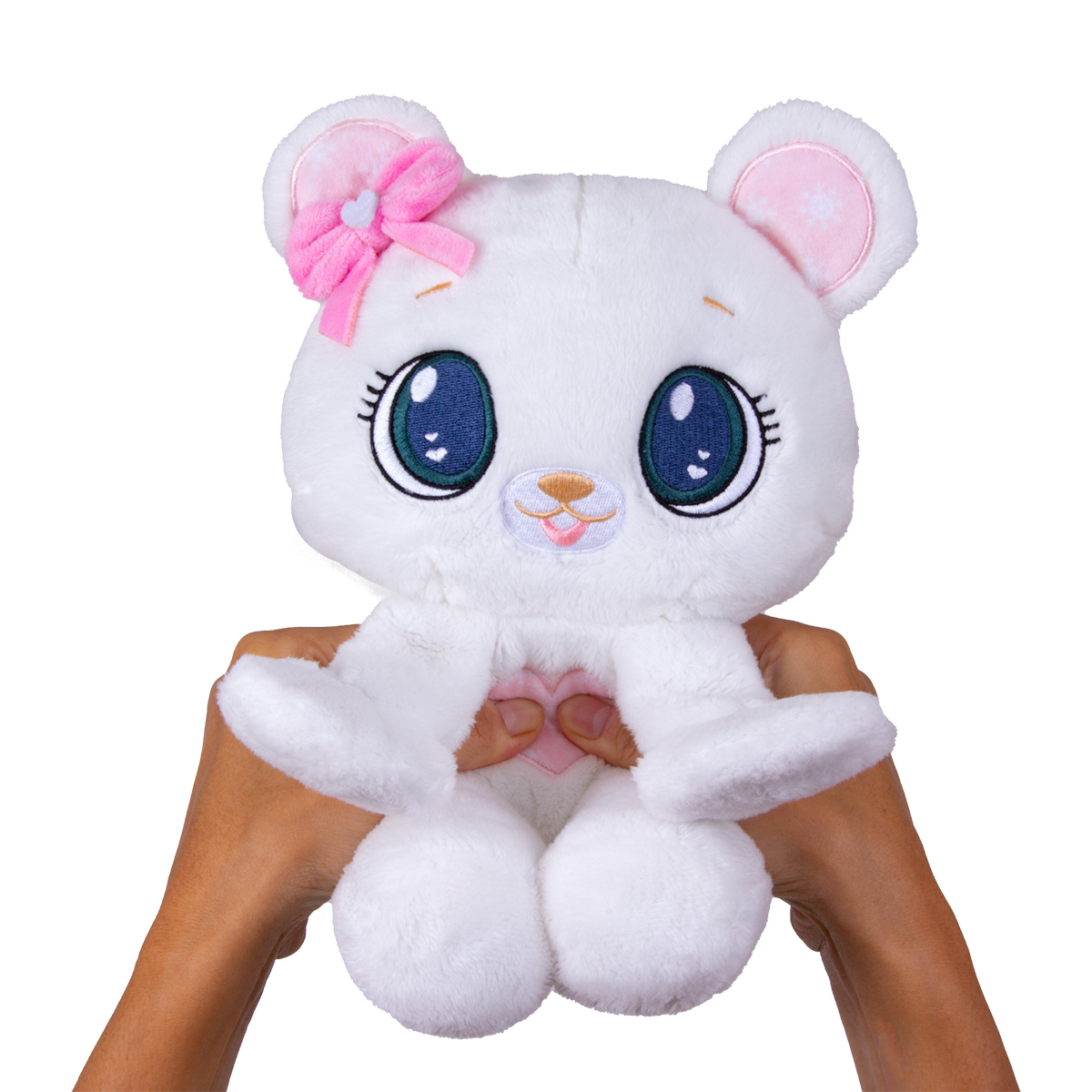 М'яка іграшка Peekapets – Білий ведмедик (White Bear) – Плюшевий дизайн — превʼю 12