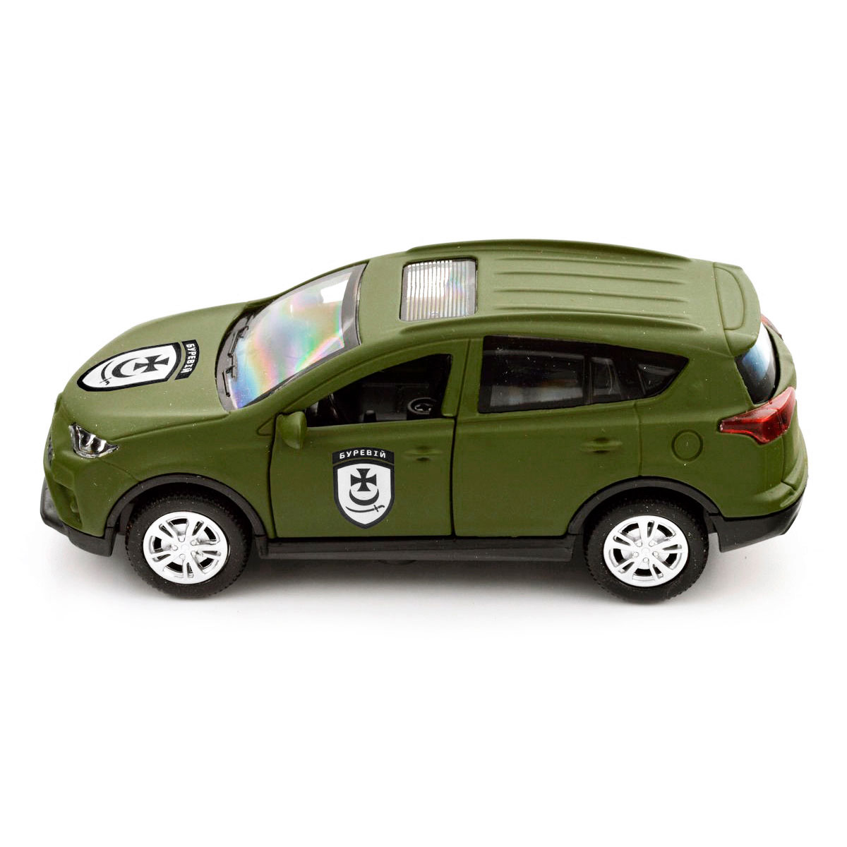 Автомодель Toyota RAV4 Буревій TechnoDrive 1:40 Шеврони Героїв металева — превʼю 25
