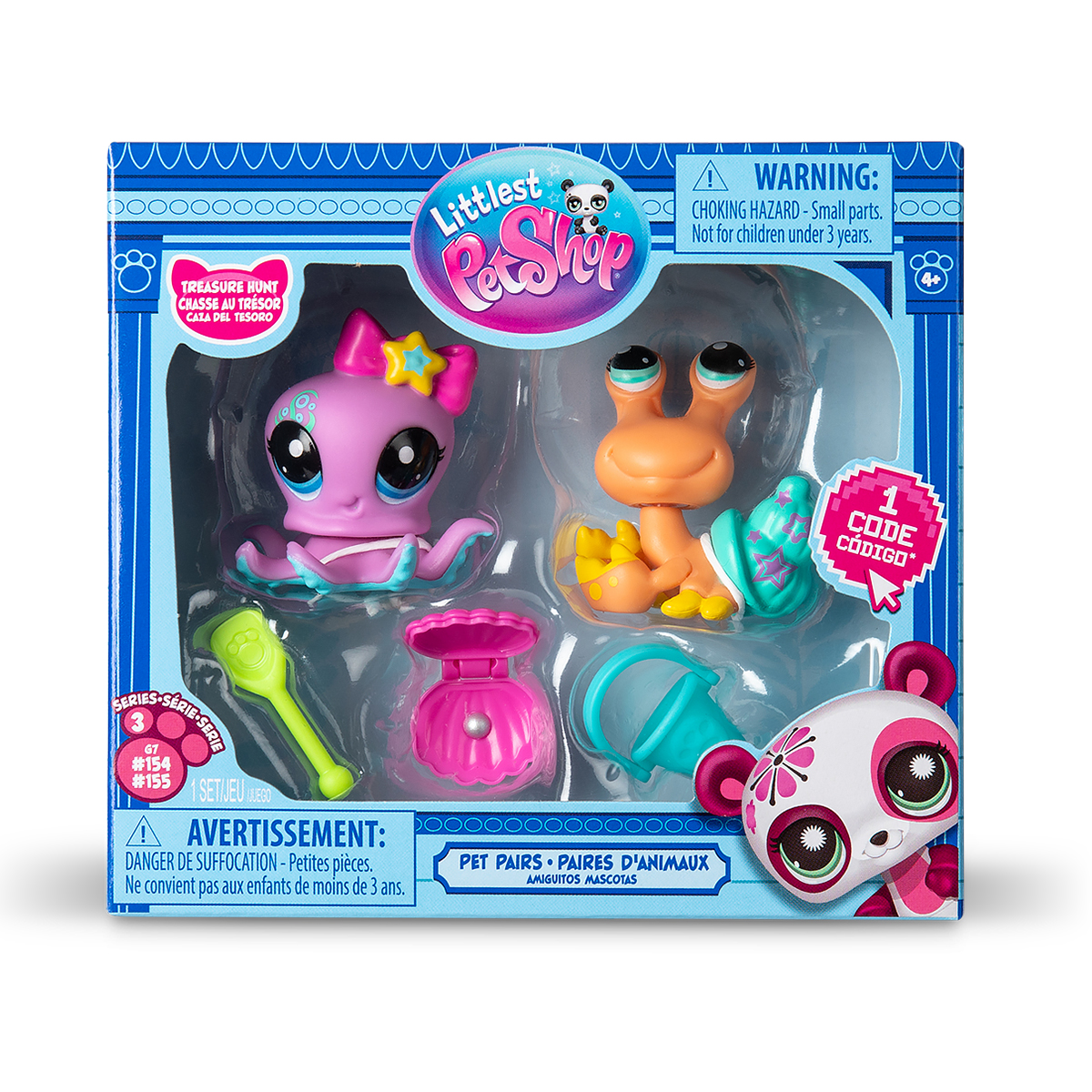 Ігровий набір дитячий Hasbro Littlest Pet Shop Полювання на скарби 2 фігурки — превʼю 6