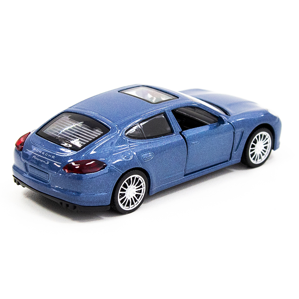 Автомодель TechnoDrive Porsche Panamera S металева з функцією pull-back Синя — превʼю 8