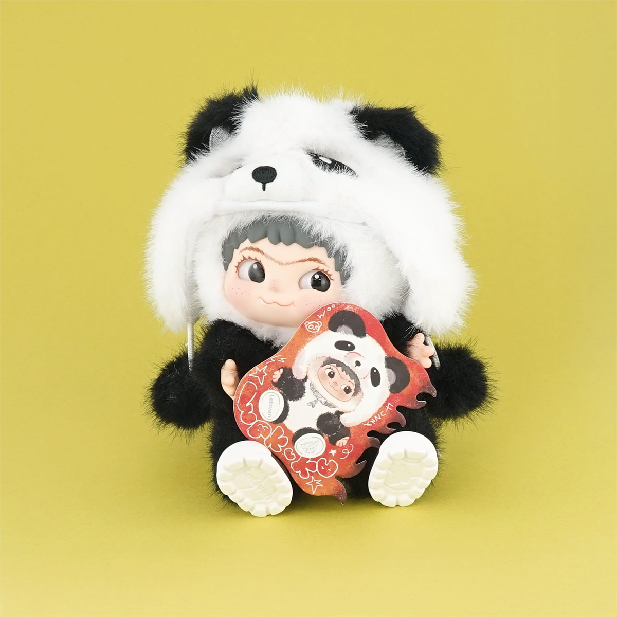 М'яка іграшка POP TOP Wakuku – Панда (Panda) – лімітована серія Letsvan — превʼю 11