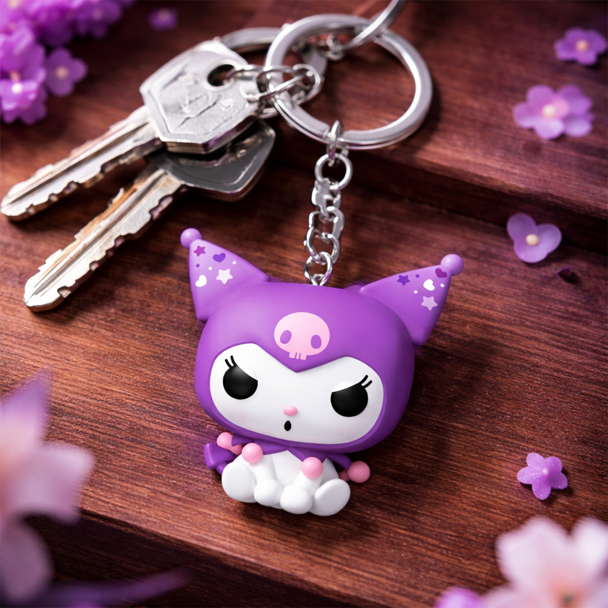 Колекційна ігрова фігурка на кліпсі Funko Kuromi & My Melody - Kuromi Чорний — превʼю 6