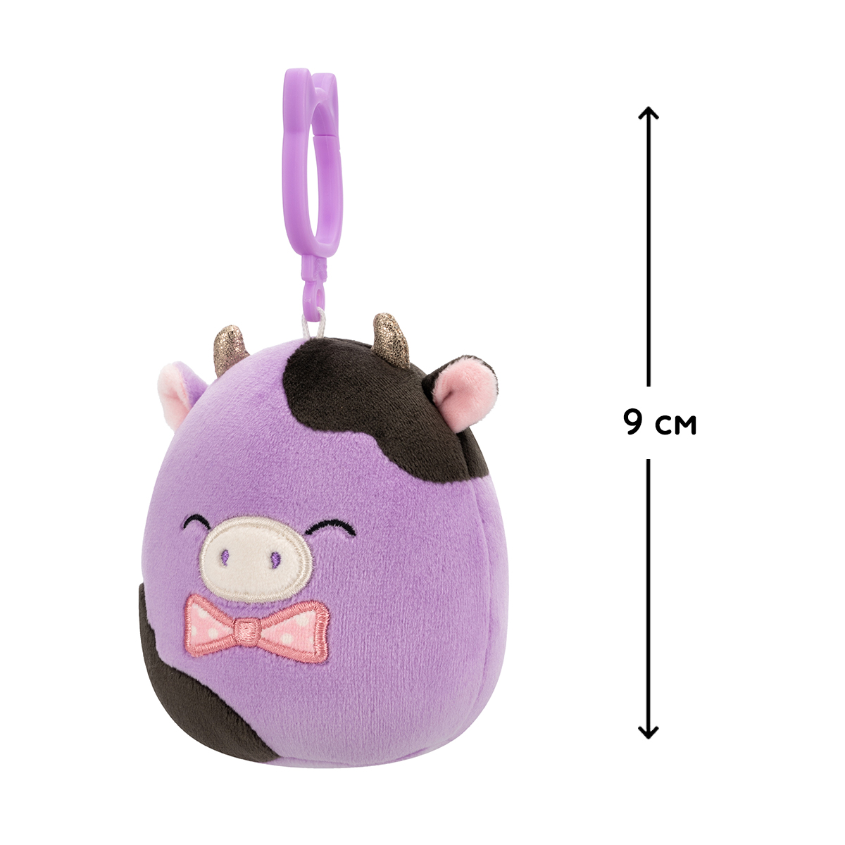 М'яка іграшка на кліпсі Squishmallows – Корівка Олексі (Cow Alexie) — превʼю 9