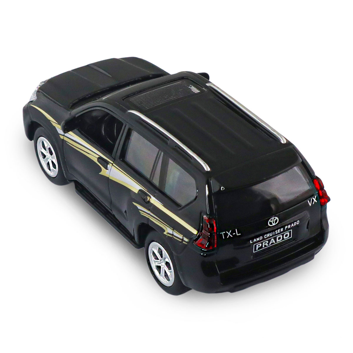 Автомодель Toyota Prado Techno Drive 1:40 металева Чорна — превʼю 24