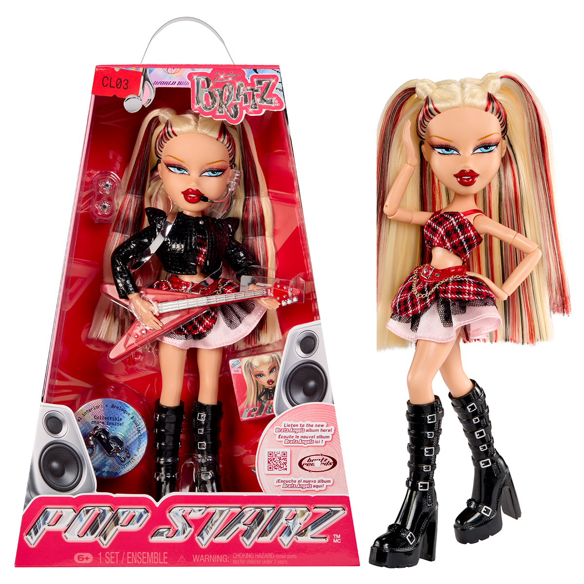 Лялька Bratz Pop Starz Хлоя з гітарою та аксесуарами 15 точок артикуляції — превʼю 14