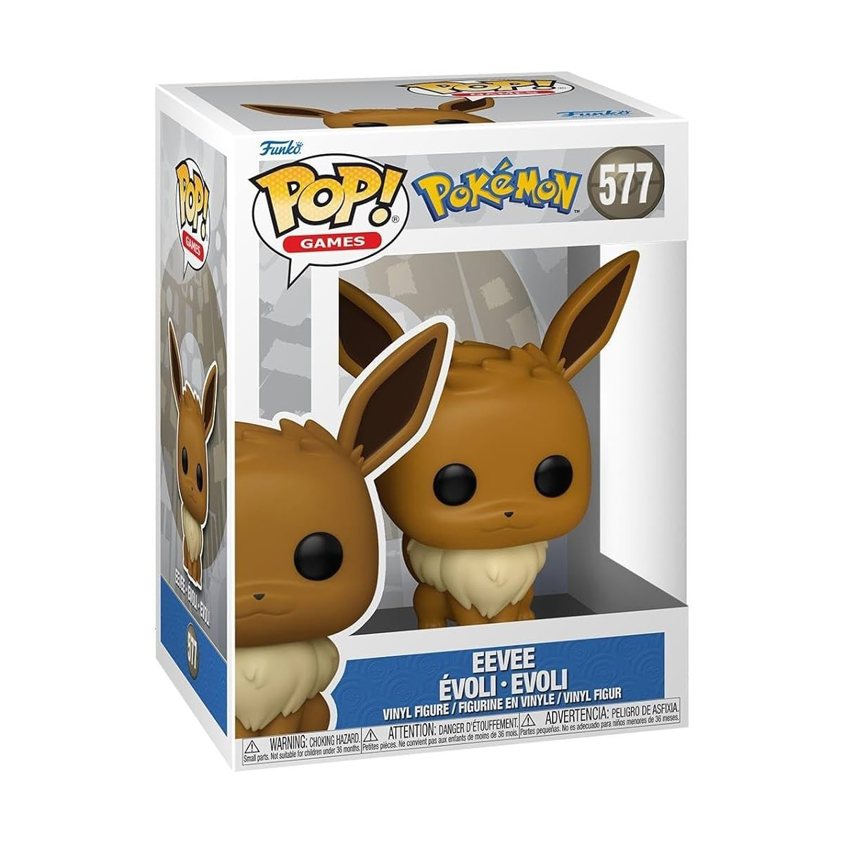Ігрова фігурка Колекційна Funko Pop Eevee - Іві Герої ігор Коричневий — превʼю 5