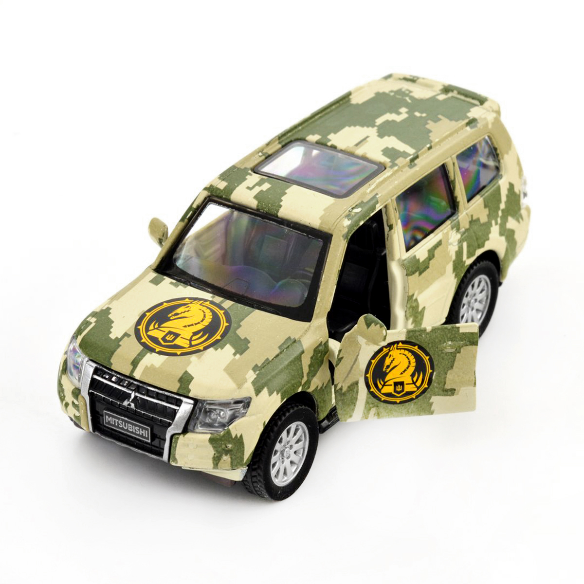 Автомодель Mitsubishi Pajero 4WD Turbo 47 ОМБр Шеврони Героїв 1:43 — превʼю 32