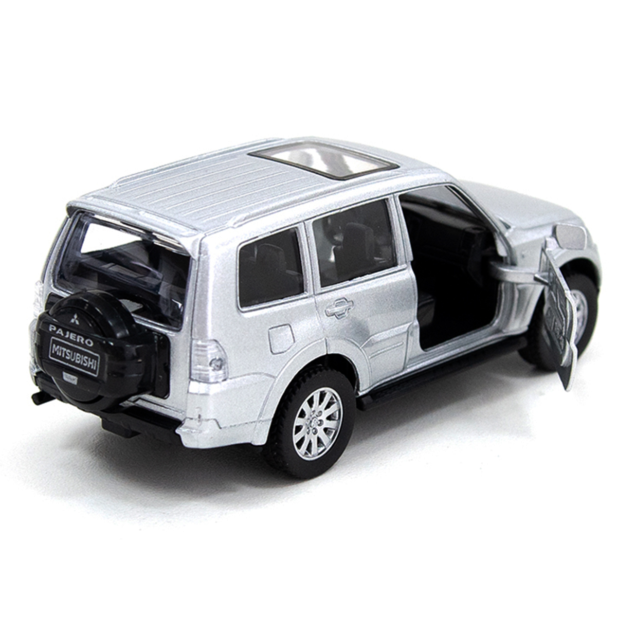 Автомодель TechnoDrive Mitsubishi Pajero 4WD Turbo срібляста металева — превʼю 12