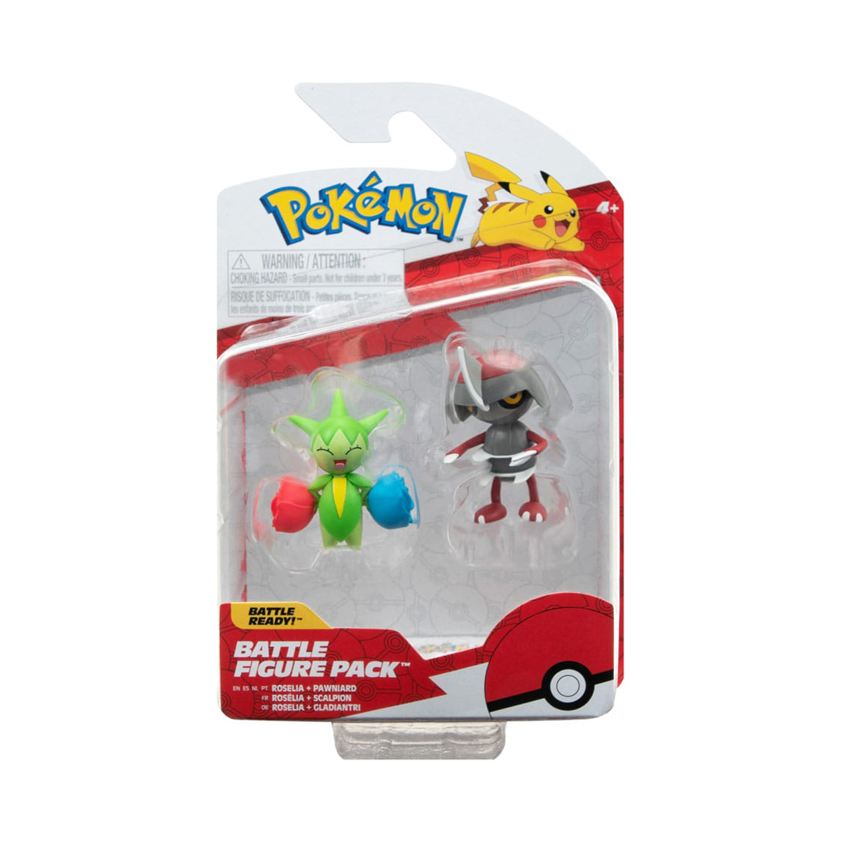 Набір ігрових фігурок Pokemon W15 Пон'ярд і Розелія 2 шт — превʼю 3