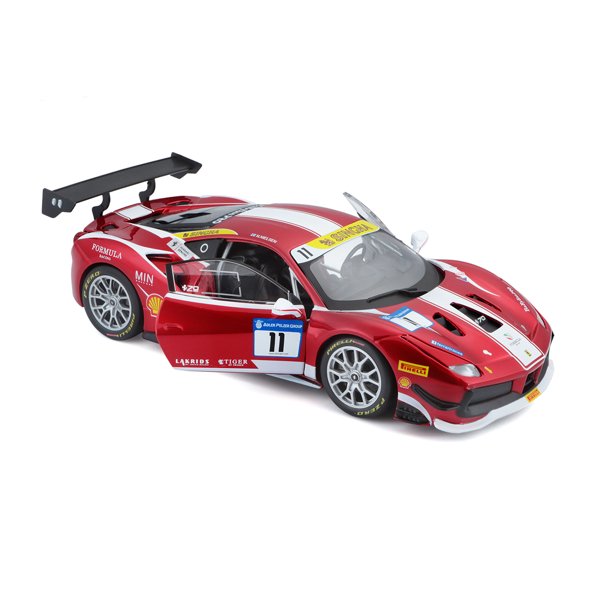 Автомодель Ferrari 488 Challenge Bburago 1:24 Червона — превʼю 22