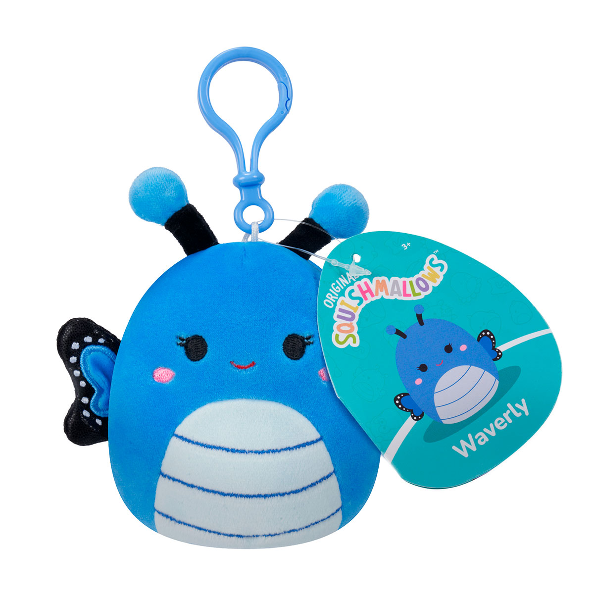 М'яка іграшка на кліпсі Squishmallows – Метелик Вейверлі (Waverly) – 9 см — превʼю 14
