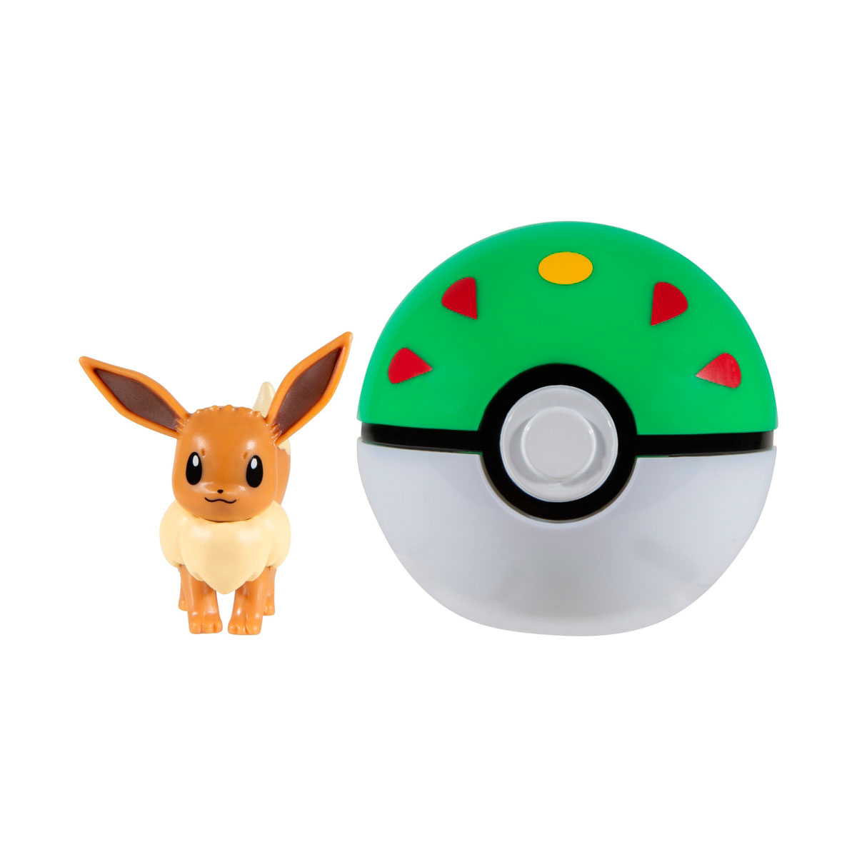 Ігровий набір Pokemon W16 фігурка Іві з покеболом Jazwares 4 см Коричневий — превʼю 7