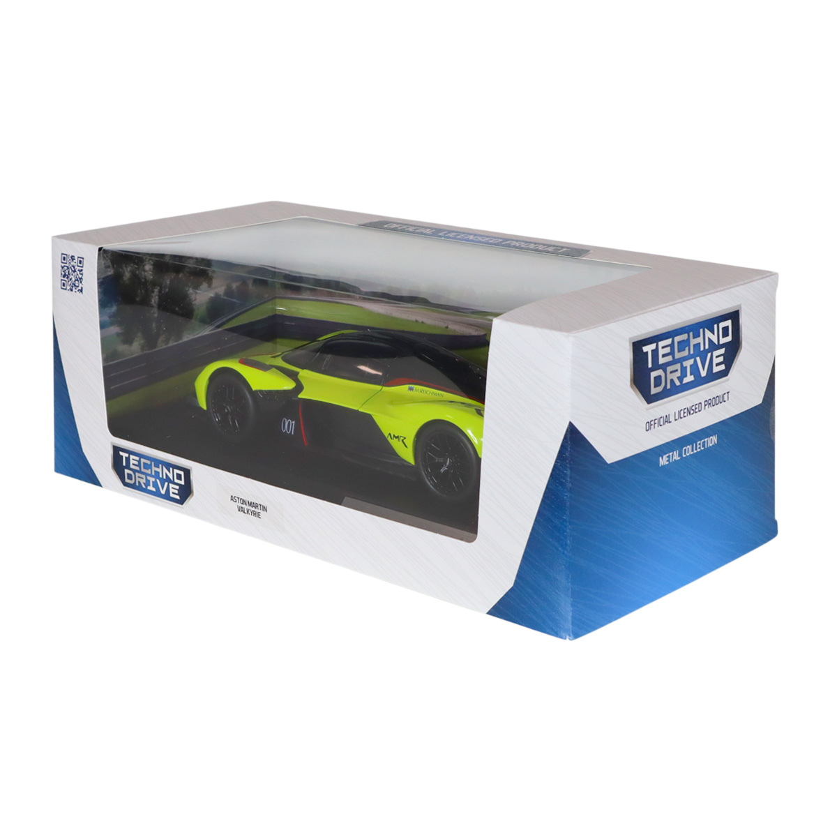Автомодель Aston Martin Valkyrie Techno Drive 1:18 Жовта металева — превʼю 21
