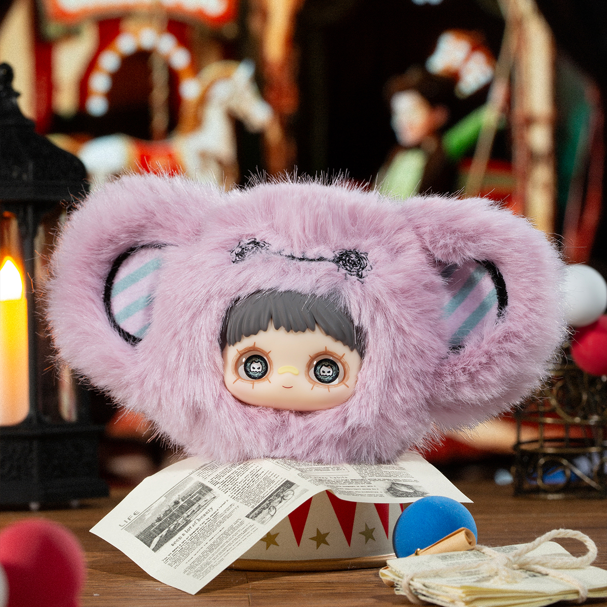 М'яка іграшка POP TOP Hi TOY – MayMei Шалений цирк – Кільце – Кольорова — превʼю 33