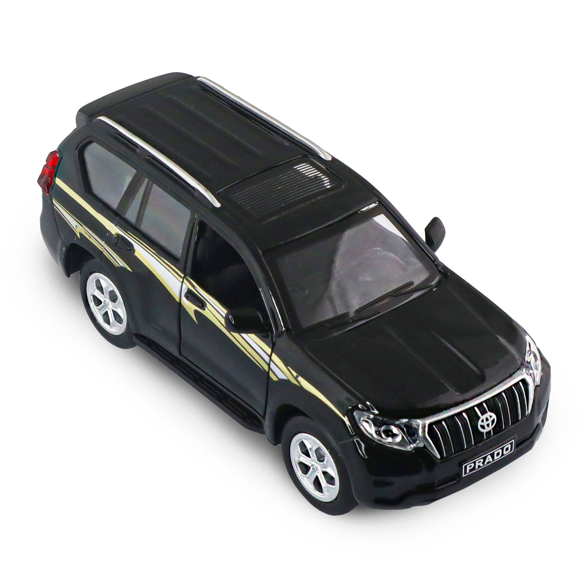 Автомодель Toyota Prado Techno Drive 1:40 металева Чорна — превʼю 28