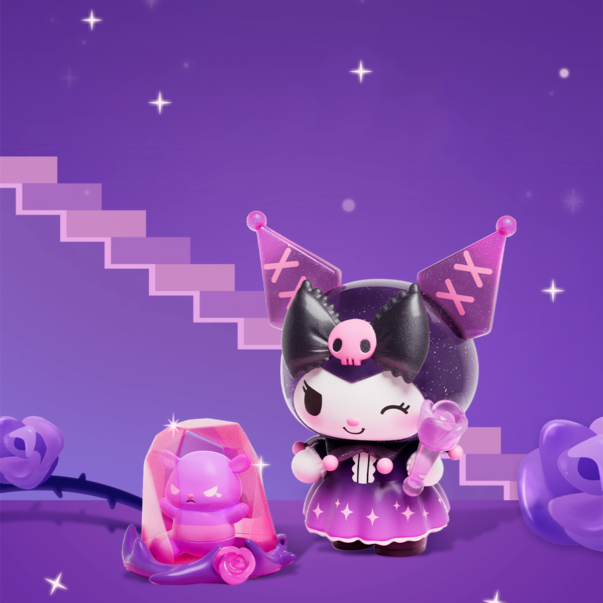 Фігурка-сюрприз Pop Top – Куромі (Kuromi) та Май Мелоді (My Melody) – 5 см — превʼю 15