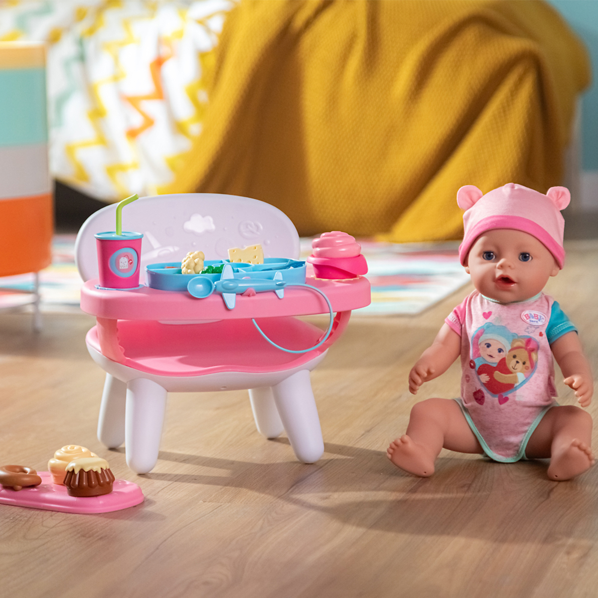 Інтерактивний столик для годування ляльки Baby Born S2 Час обіду зі звуком та світлом — превʼю 17