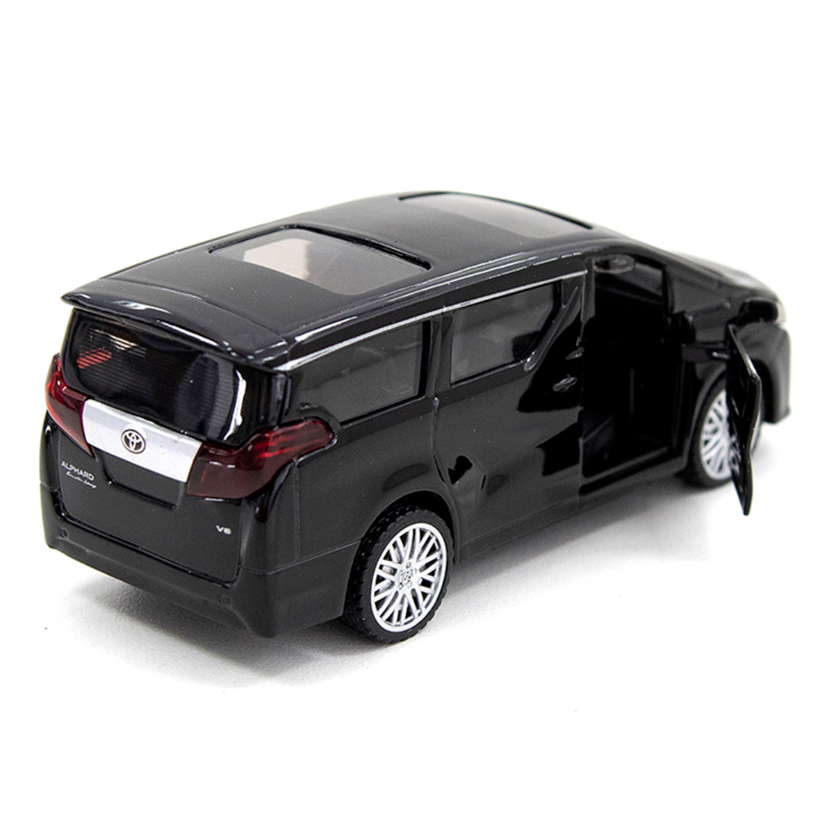 Автомодель Techno Drive Toyota Alphard металева Чорна — превʼю 24