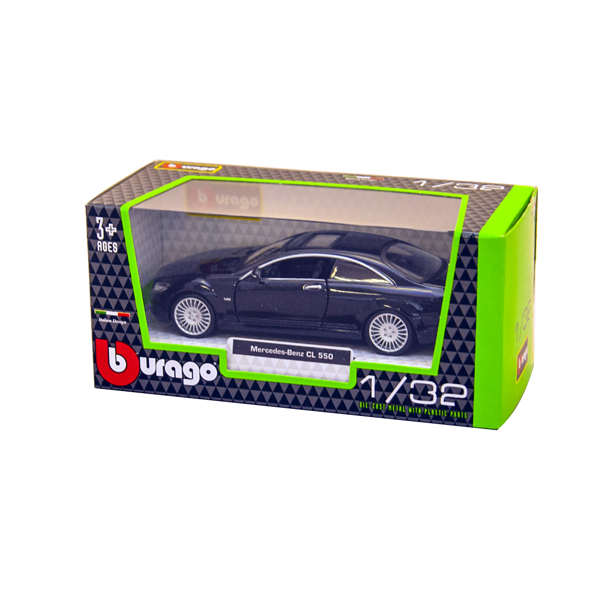 Автомодель Mercedes-Benz CL-550 Bburago Street Fire 1:32 металева — превʼю 12