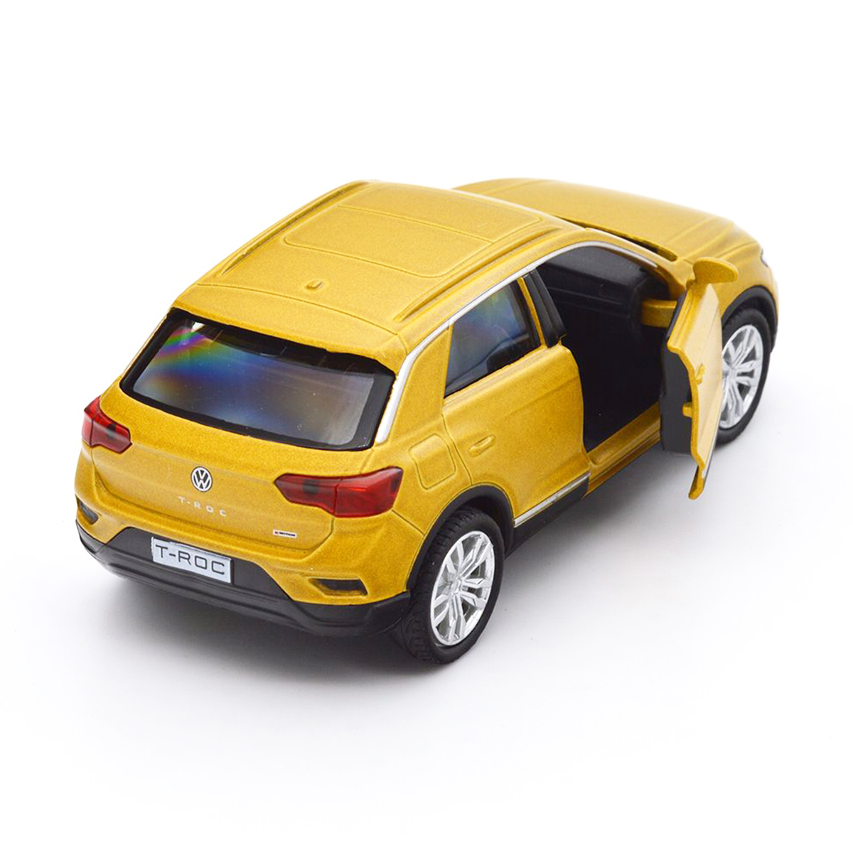 Автомодель Volkswagen T-Roc 2017 Techno Drive 1:32 металева Золотиста — превʼю 21